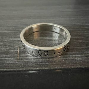 Gucci Designer Silver Ring